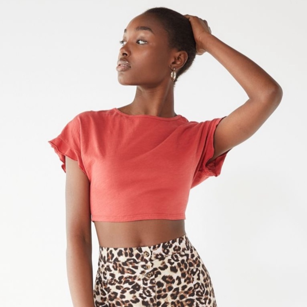 Urban Outfitters Open Back Tie Crop Top
